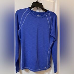 Champion Elite Active  Royal Blue Long Sleeve Tee Medium for Women
